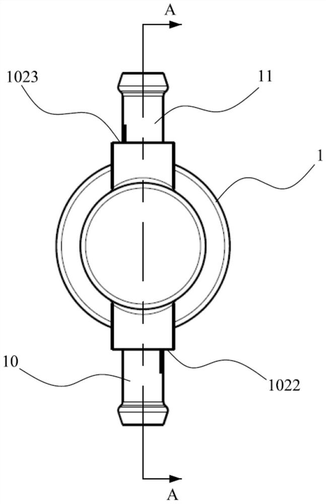 Temperature control valve and temperature control device