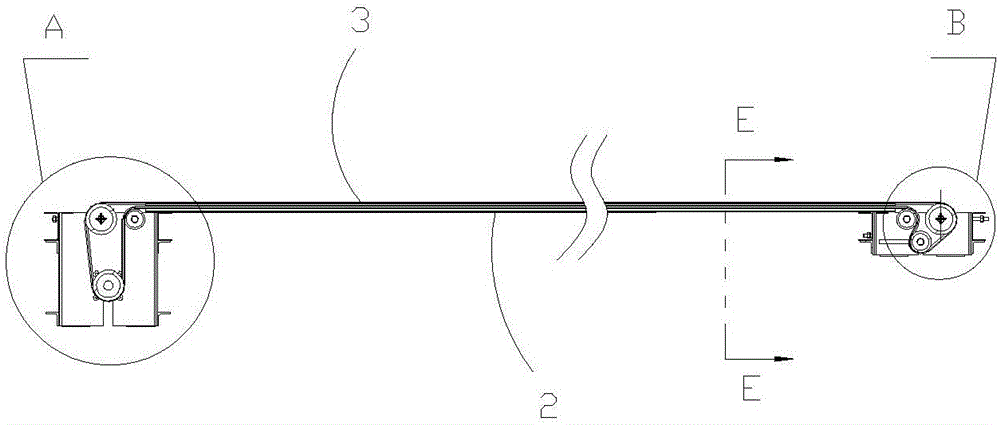 Conveying belt for bottom plate of compartment vehicle