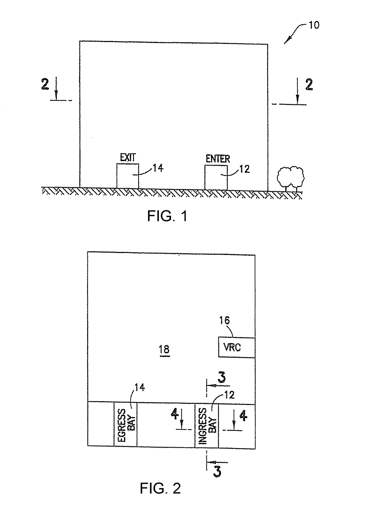 Vehicle parking with automated guided vehicles, vertically reciprocating conveyors and safety barriers