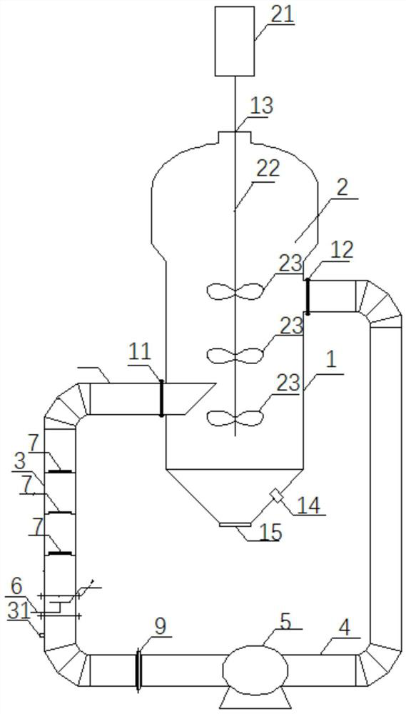 External circulation ammonification reactor