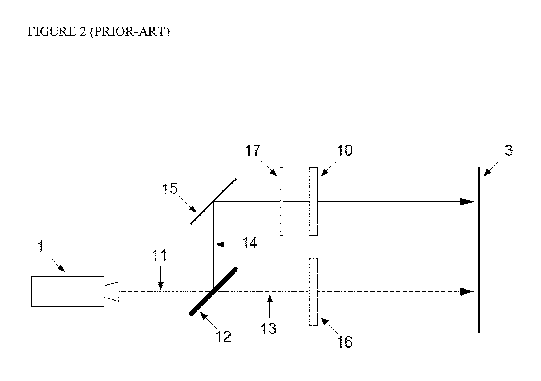 Stereoscopic 3D projection system with improved level of optical light efficiency