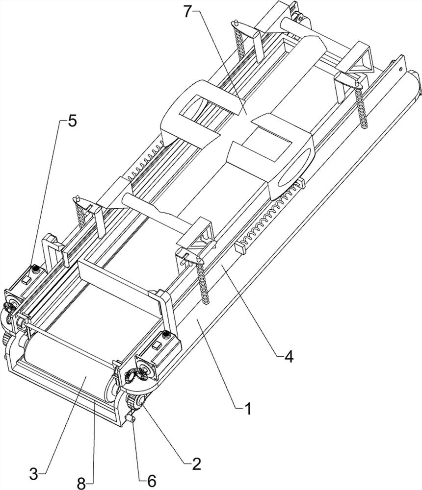 A mud strip cutting device for purple clay teapot