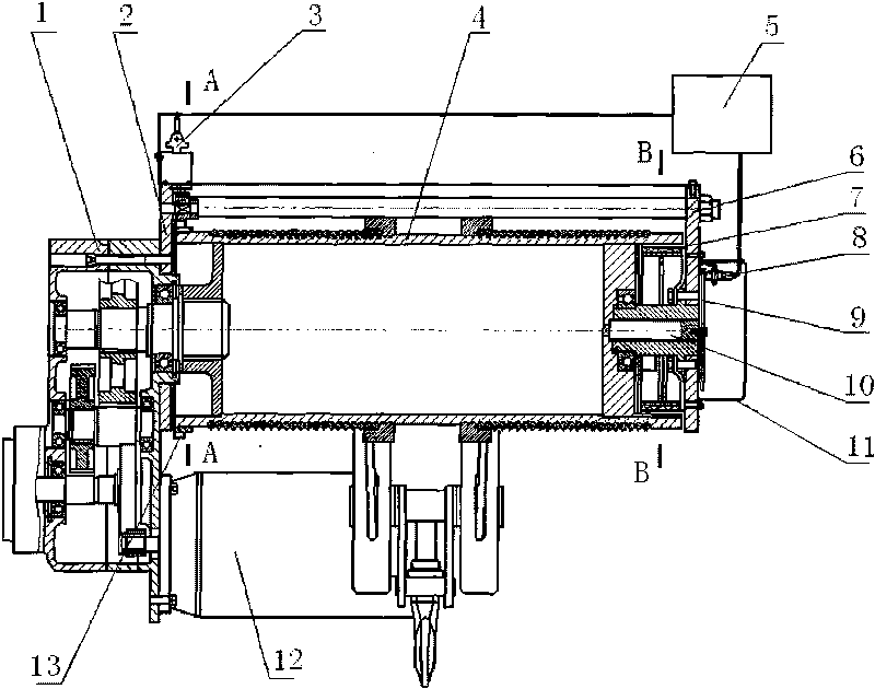 Braking device of electric block