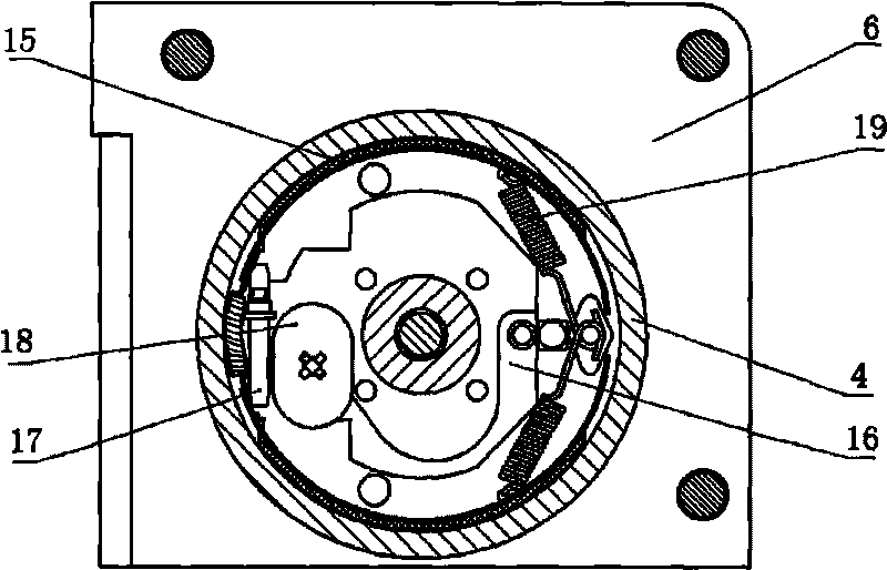 Braking device of electric block