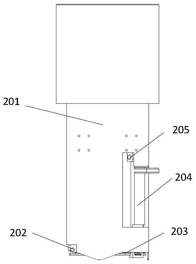 Liftable temporary storage container assembly for dismounting nuclear reactor detector assembly and method