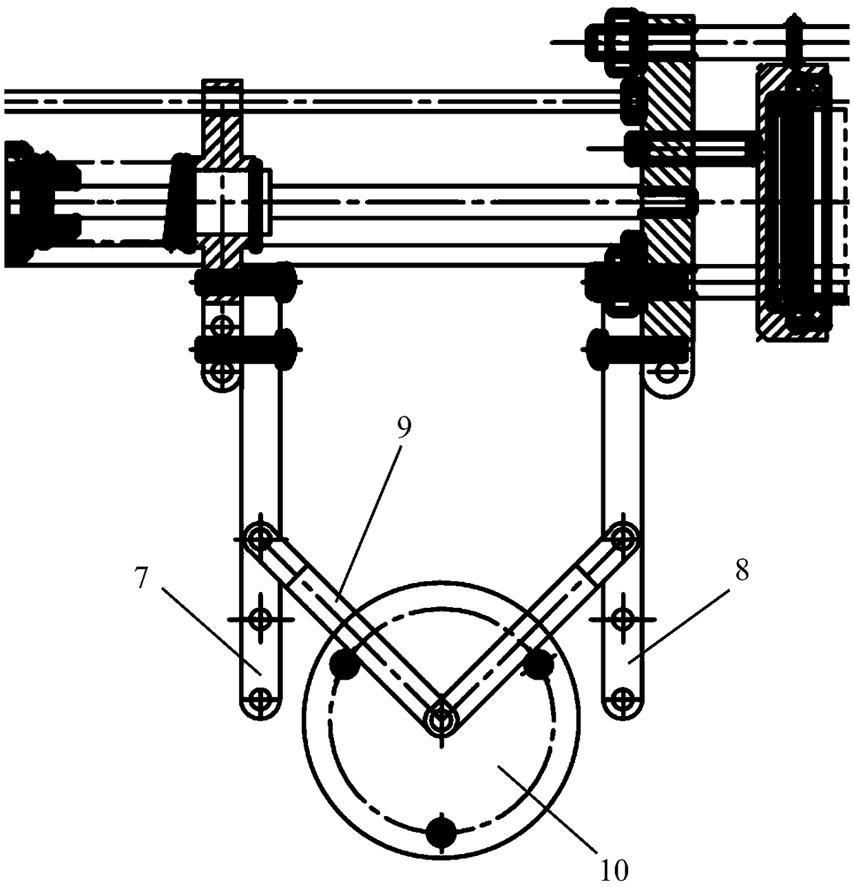 Inertial navigation positioning measurement full-energy gear train system