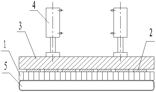 Airbag type constant-pressure tension platform