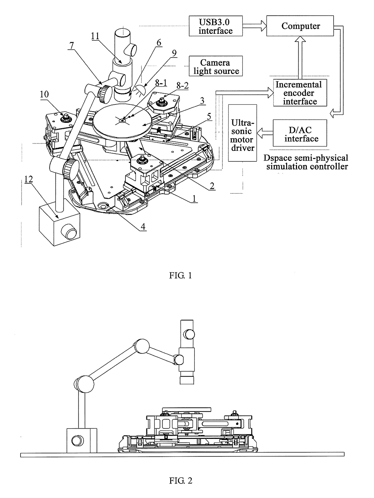 Parallel platform tracking control apparatus using visual device as sensor and control method thereof