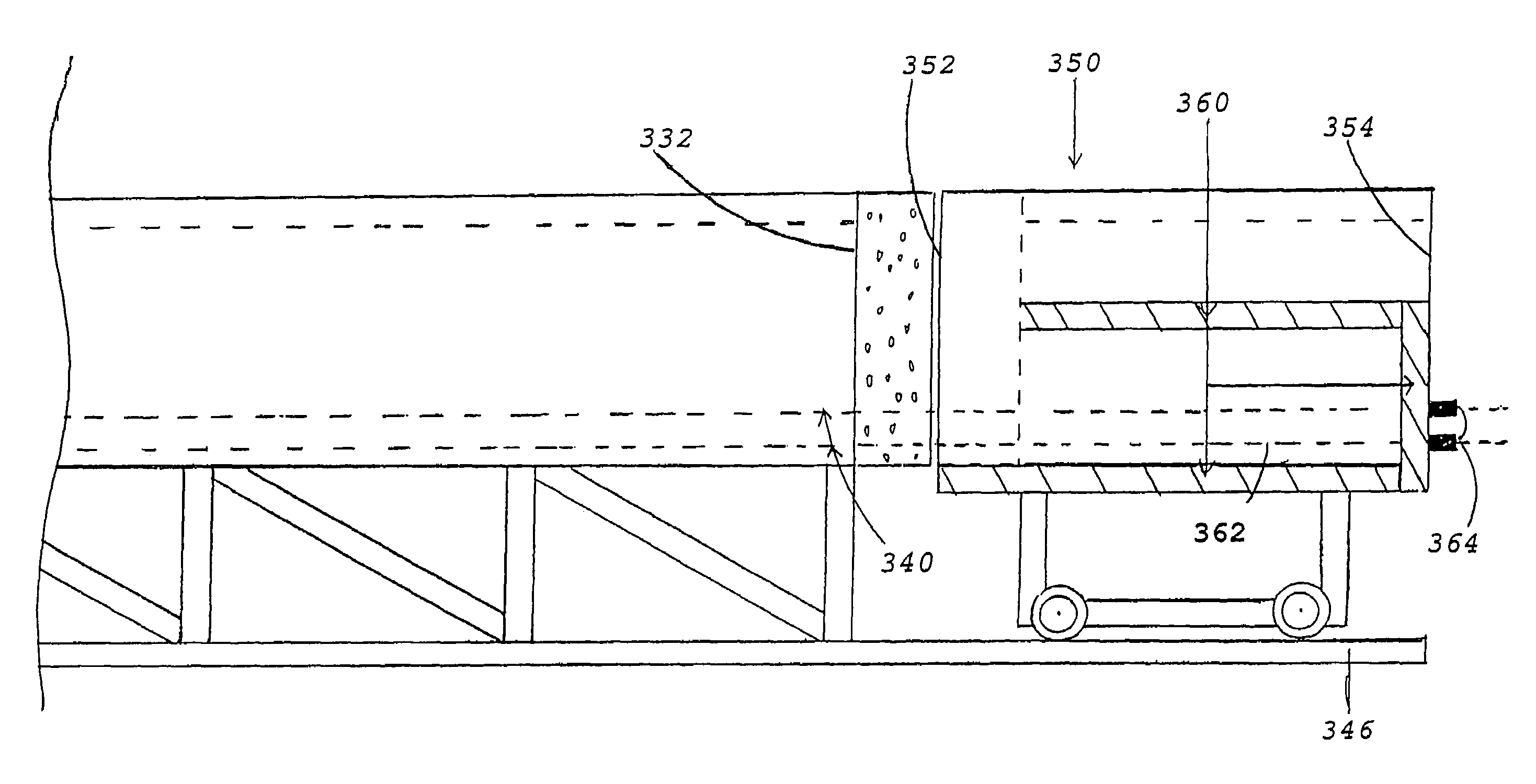 Concrete floor manufacturing station and method of manufacturing a concrete floor