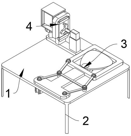 Veneering on-line grid making device based on flexible manufacturing