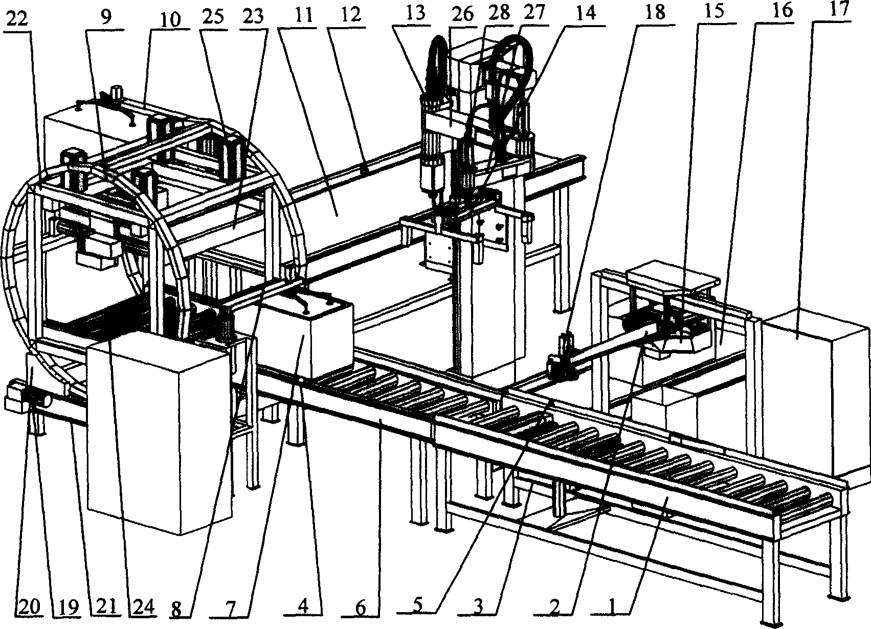 Process and apparatus for automatically opening cardboard box for cigarette