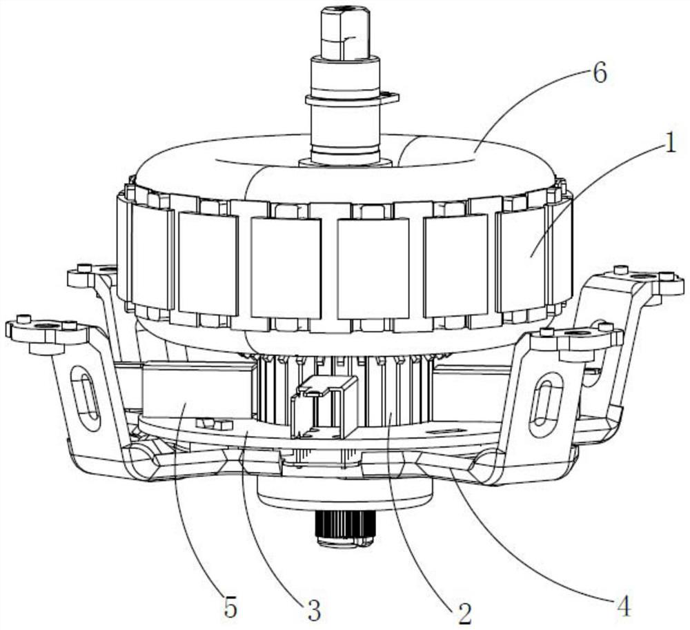 Series excited machine with improved rotor assembly