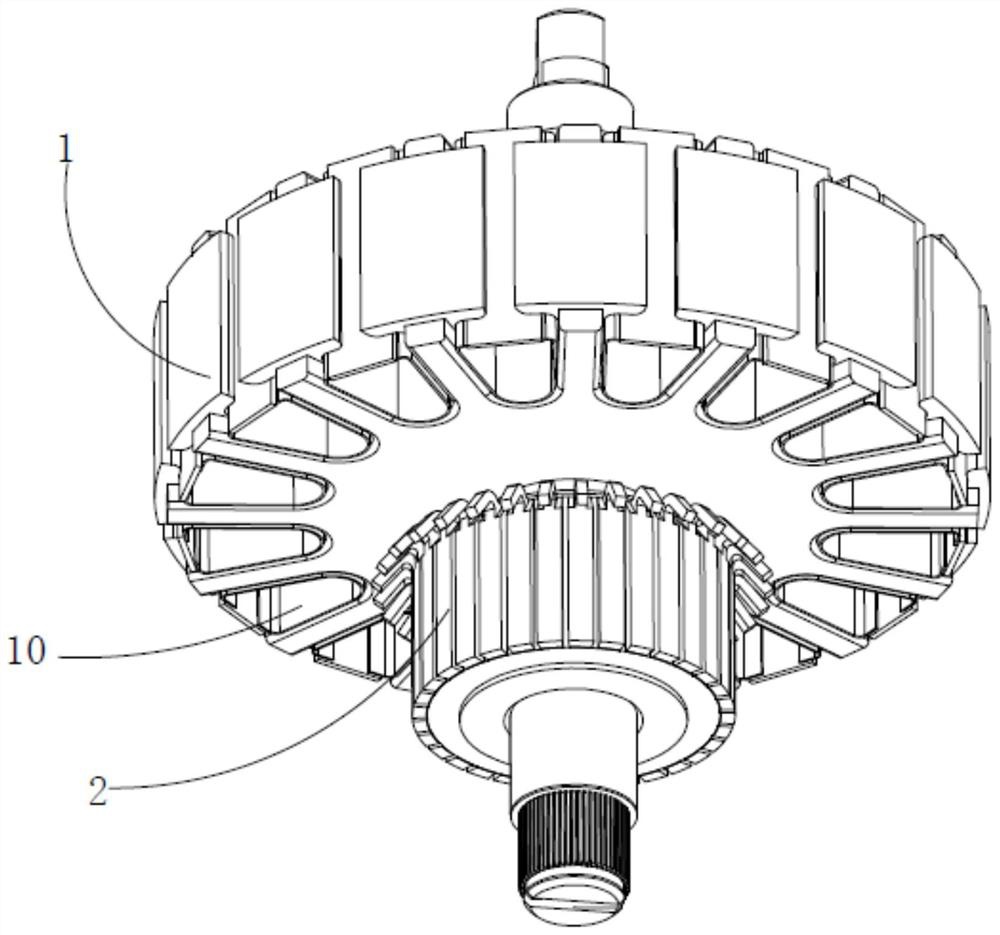 Series excited machine with improved rotor assembly