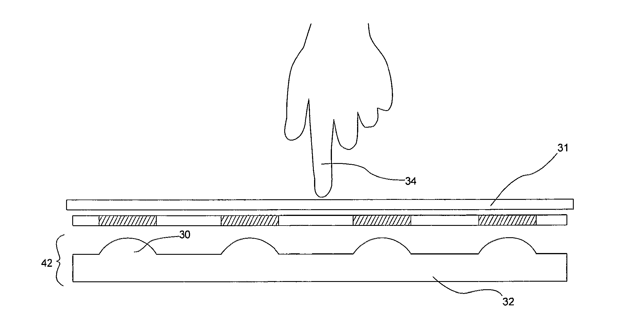 Fusing depth and pressure imaging to provide object identification for multi-touch surfaces