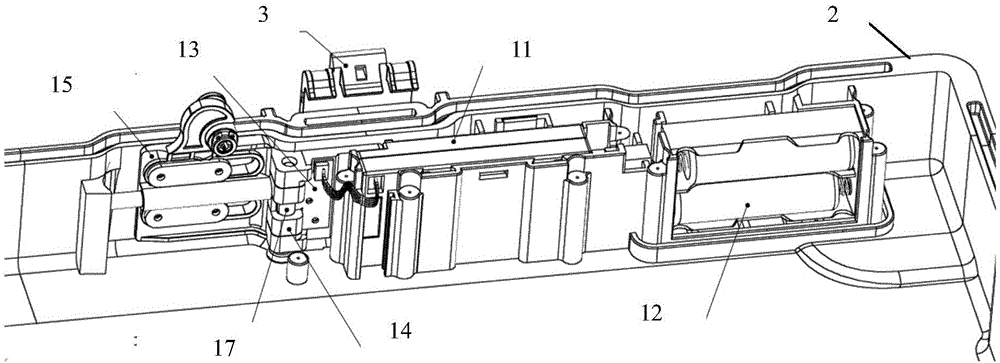 A cash box with a safety protection device