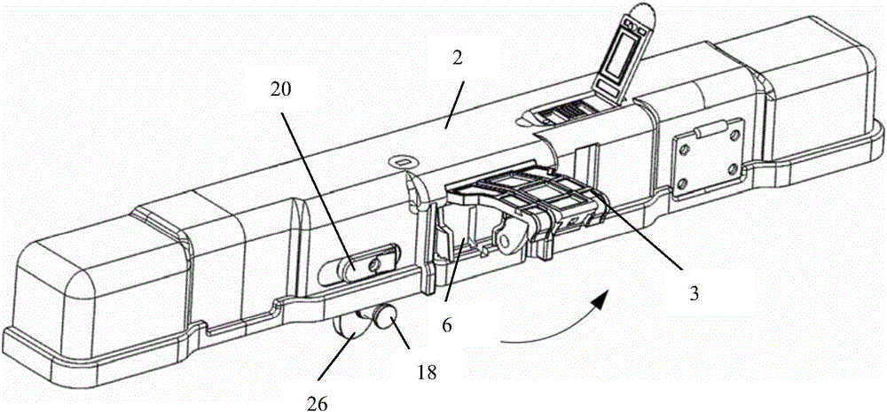 A cash box with a safety protection device