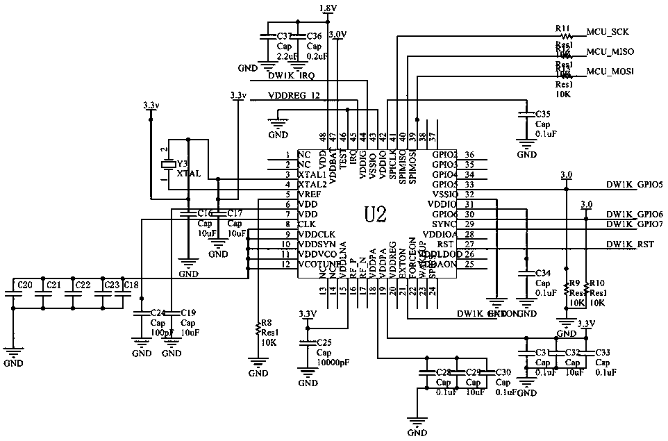 Ultra wide band wireless network real-time location device