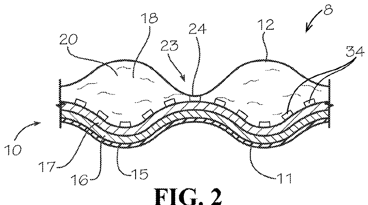 Metalized fabric heating blanket and method of manufacturing such