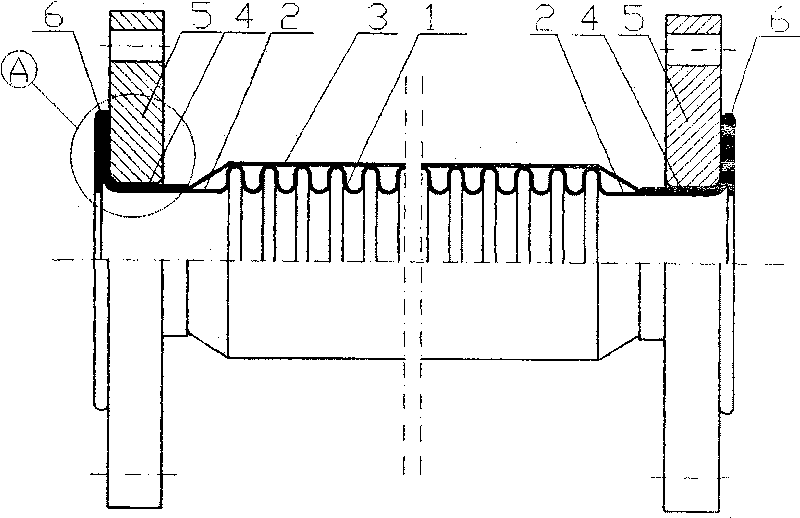 Integral loop metal flexible pipe and assembling method thereof