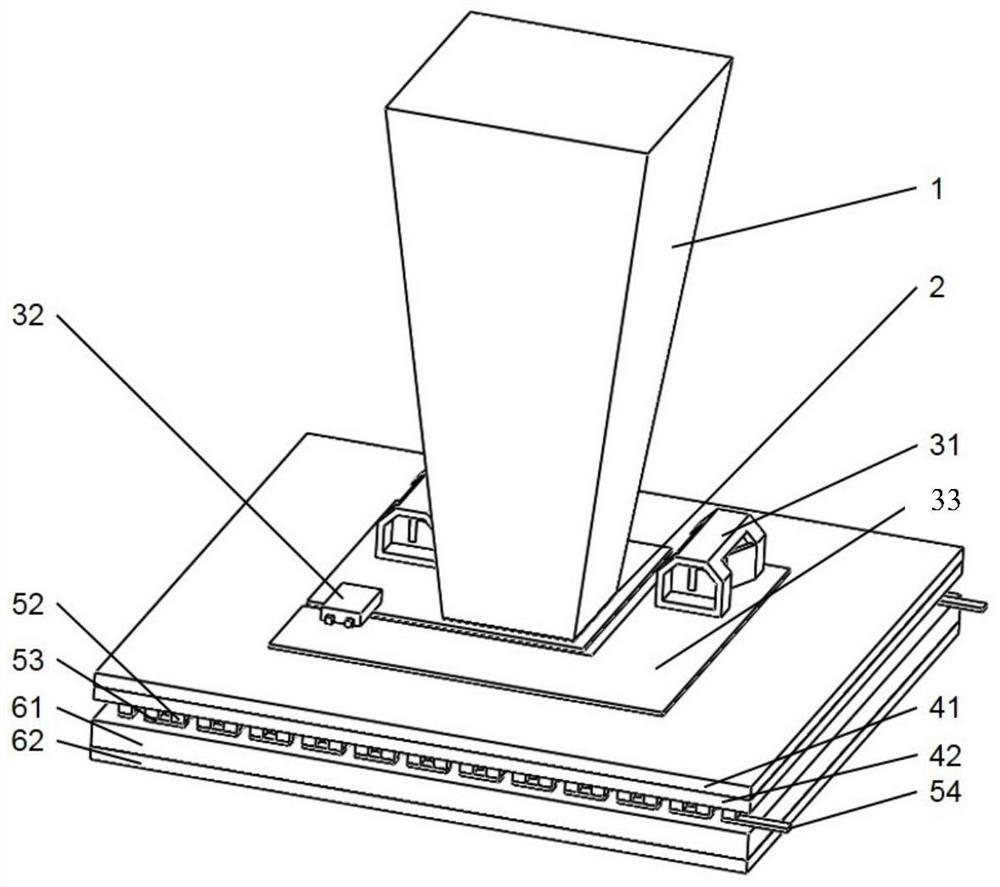 Solar concentrated photovoltaic power generation and thermal energy comprehensive utilization system and preparation method thereof