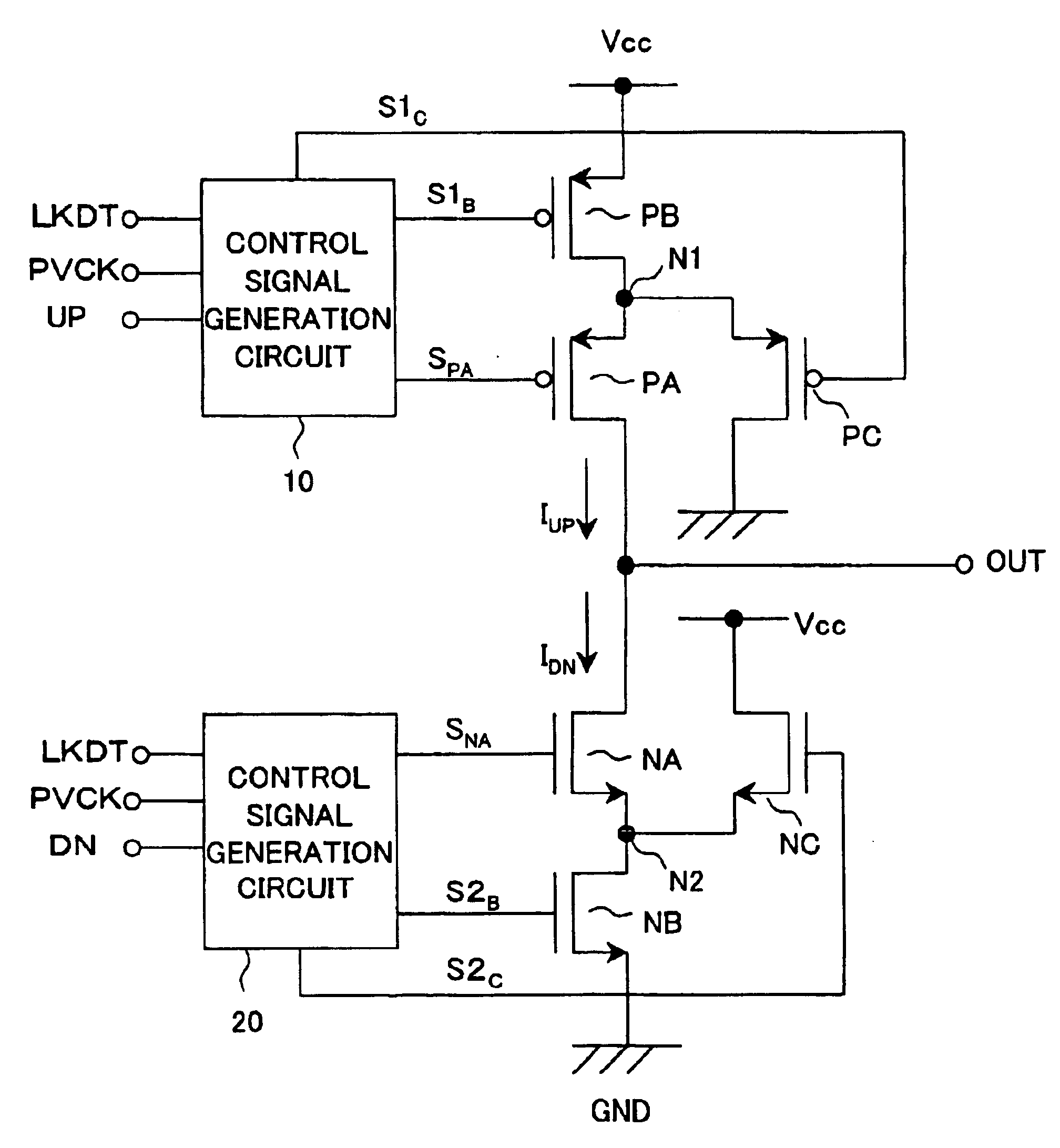 Charge pump circuit and PLL circuit using same