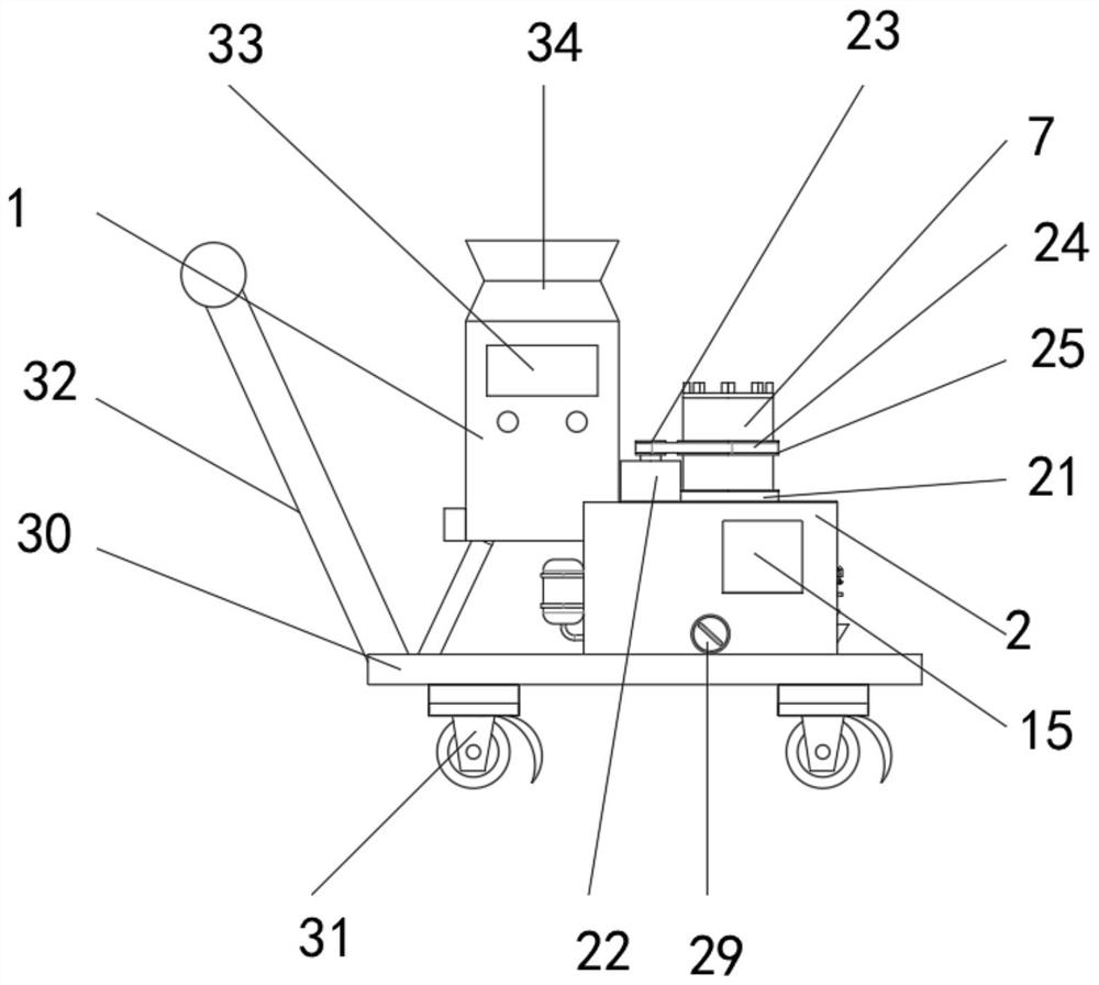 Combustion device for garbage treatment