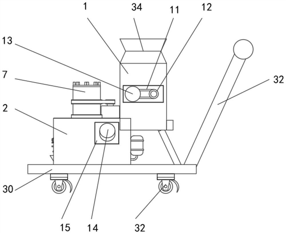 Combustion device for garbage treatment