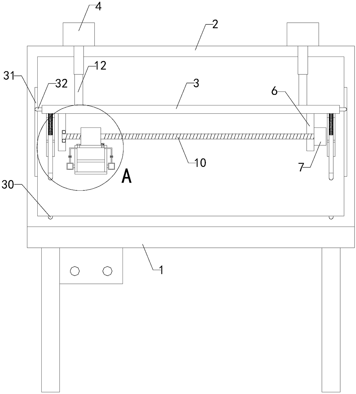 Fabric ironing device for garment processing