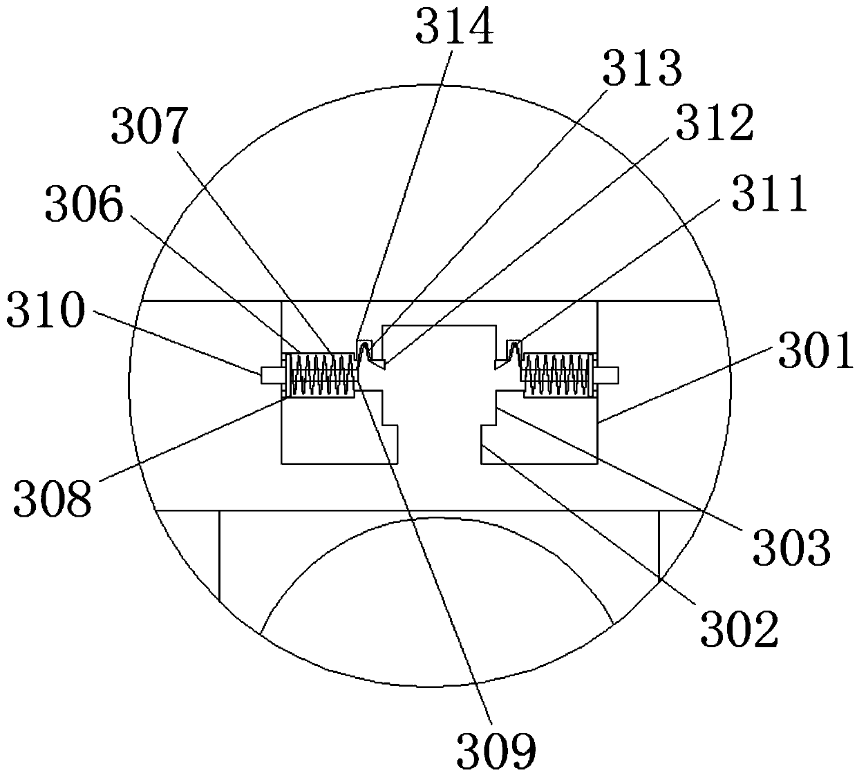 External-wire-based plasticizer cable concealed winding device