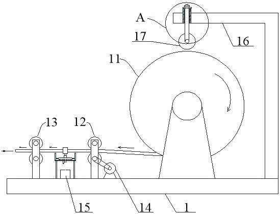 Uniform tension conveying device for computer communication cables