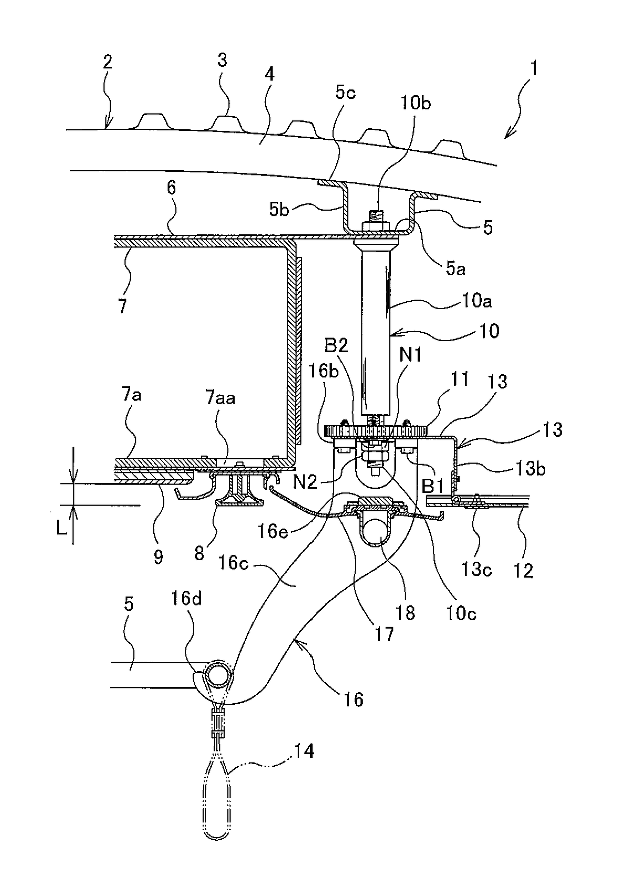 Carbody of railcar