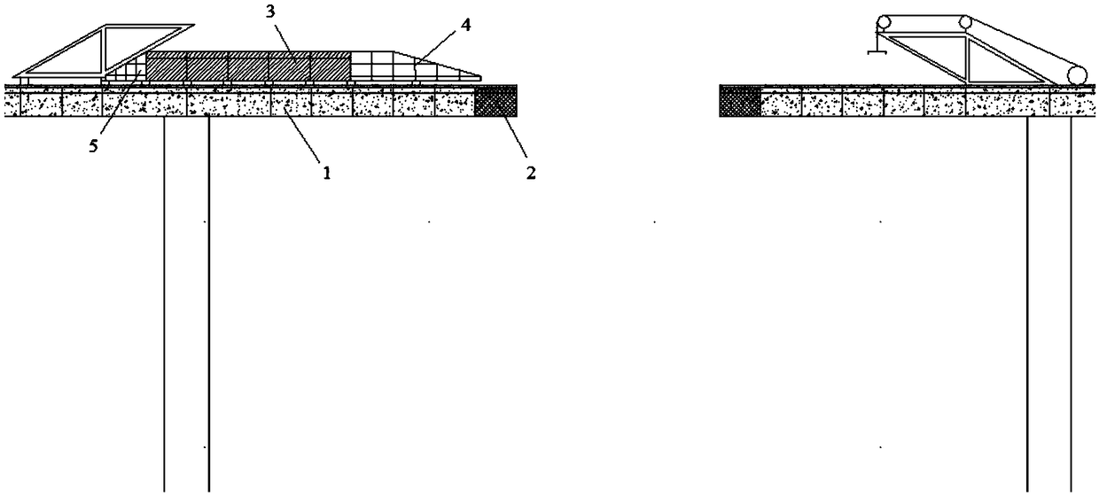 Reinforced concrete superposed mixed girder bridge construction method