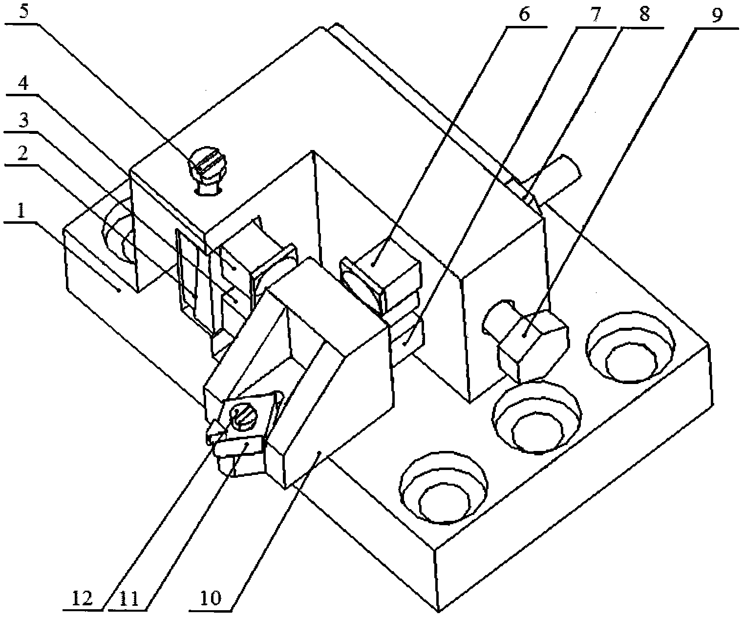 Non-resonant three-dimensional elliptical diamond fly-cutting optical free curved surface method and special device