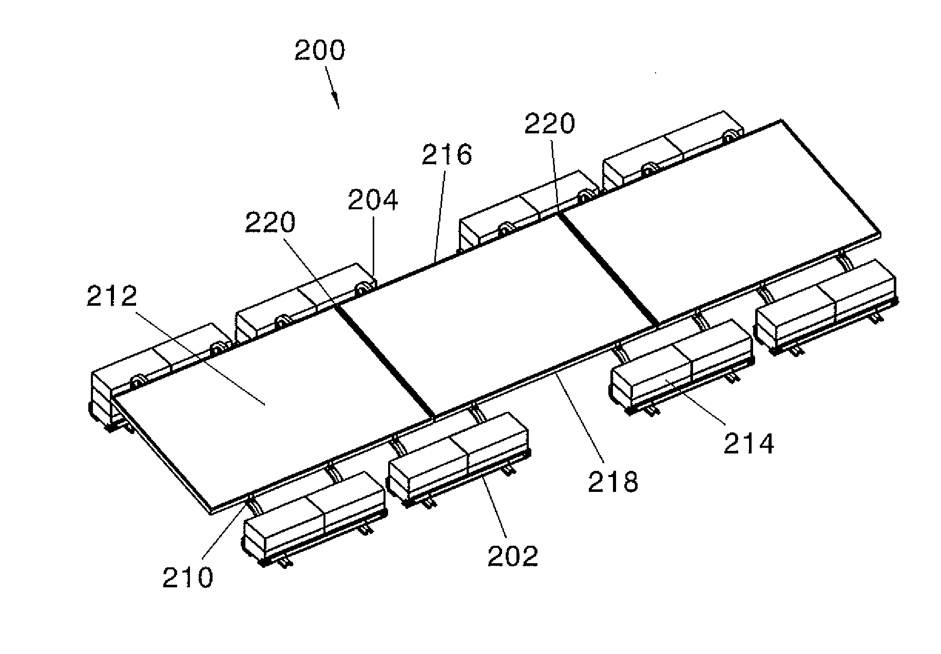 Modular solar panel racking system