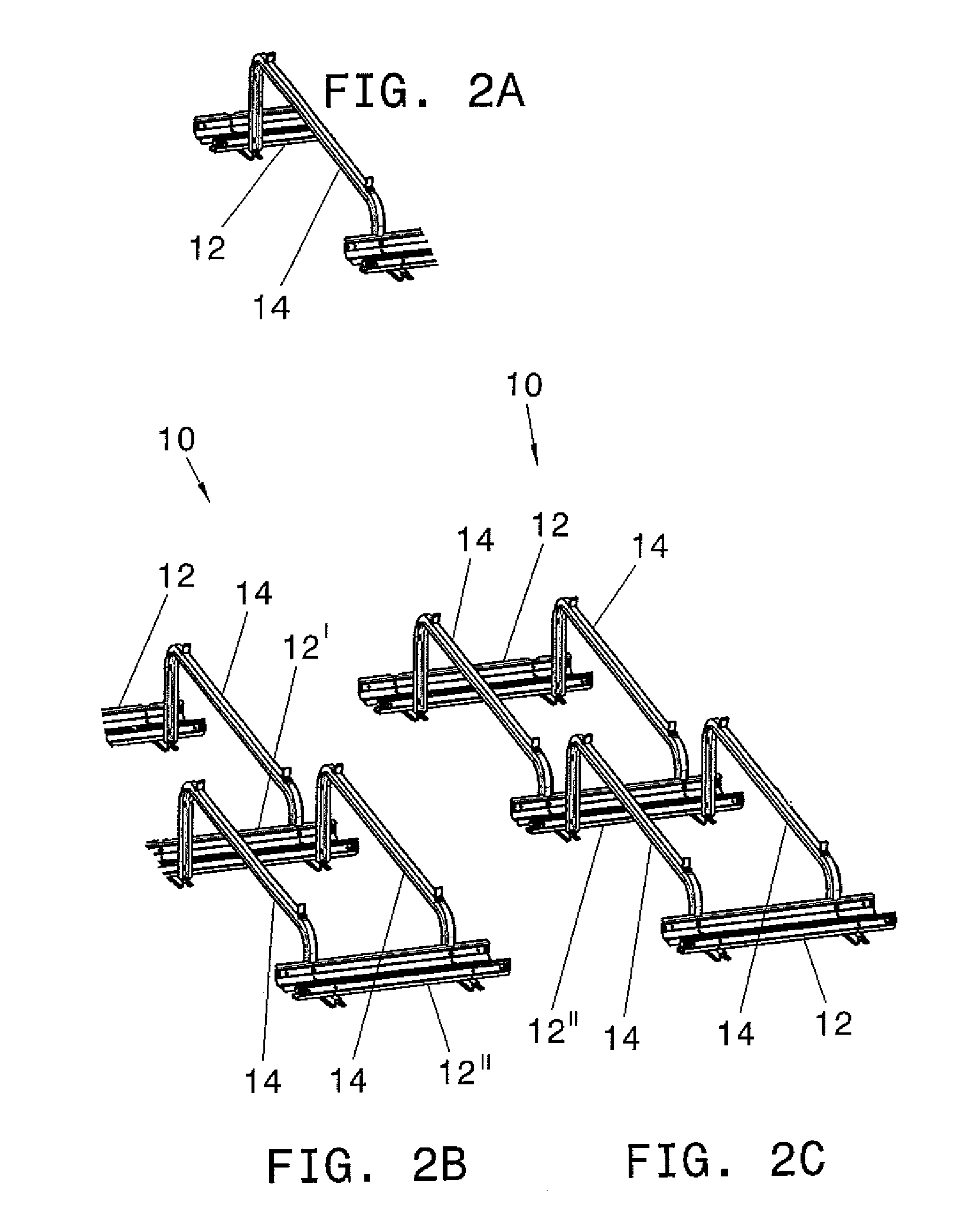 Modular solar panel racking system