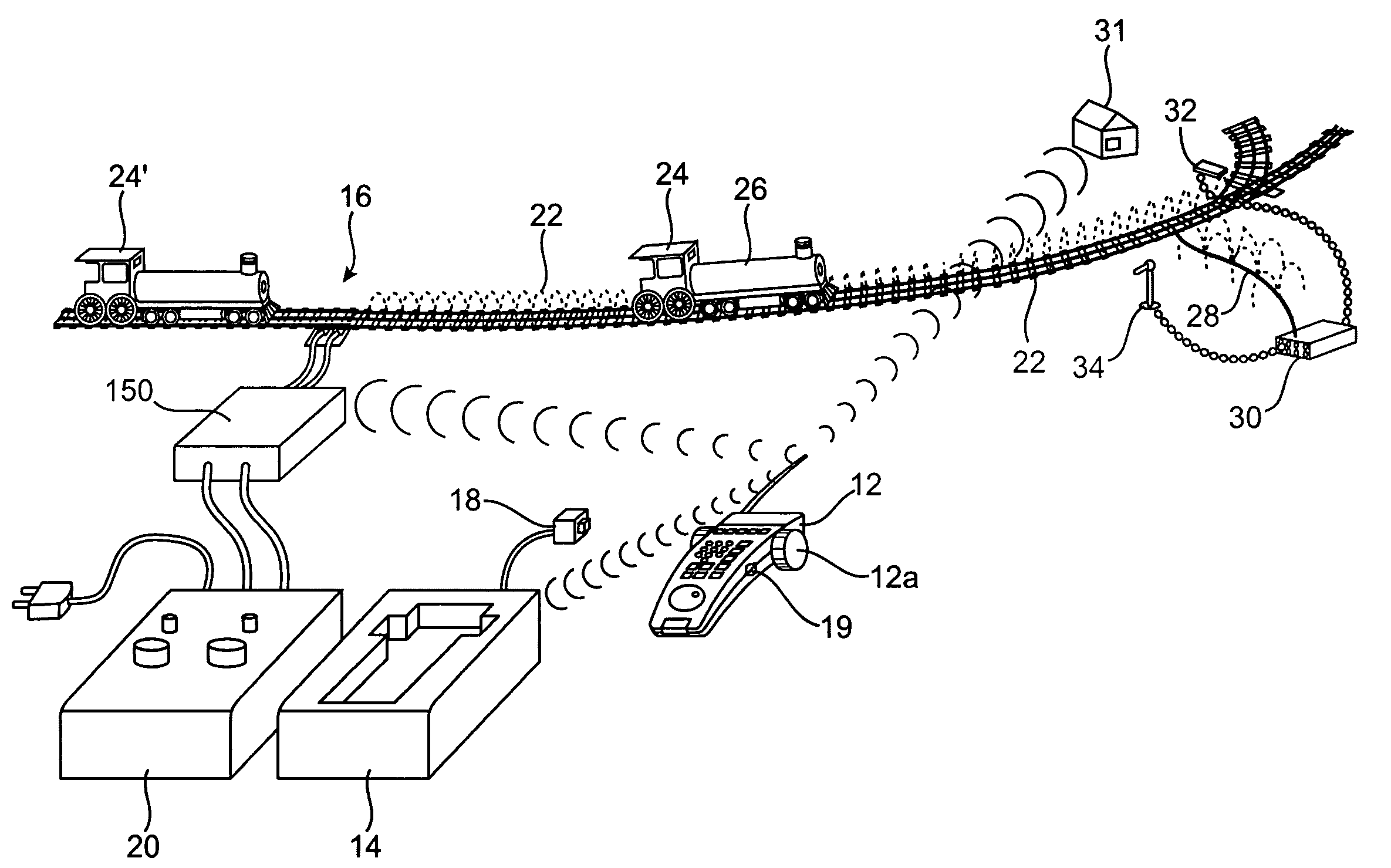 Model railroad velocity controller