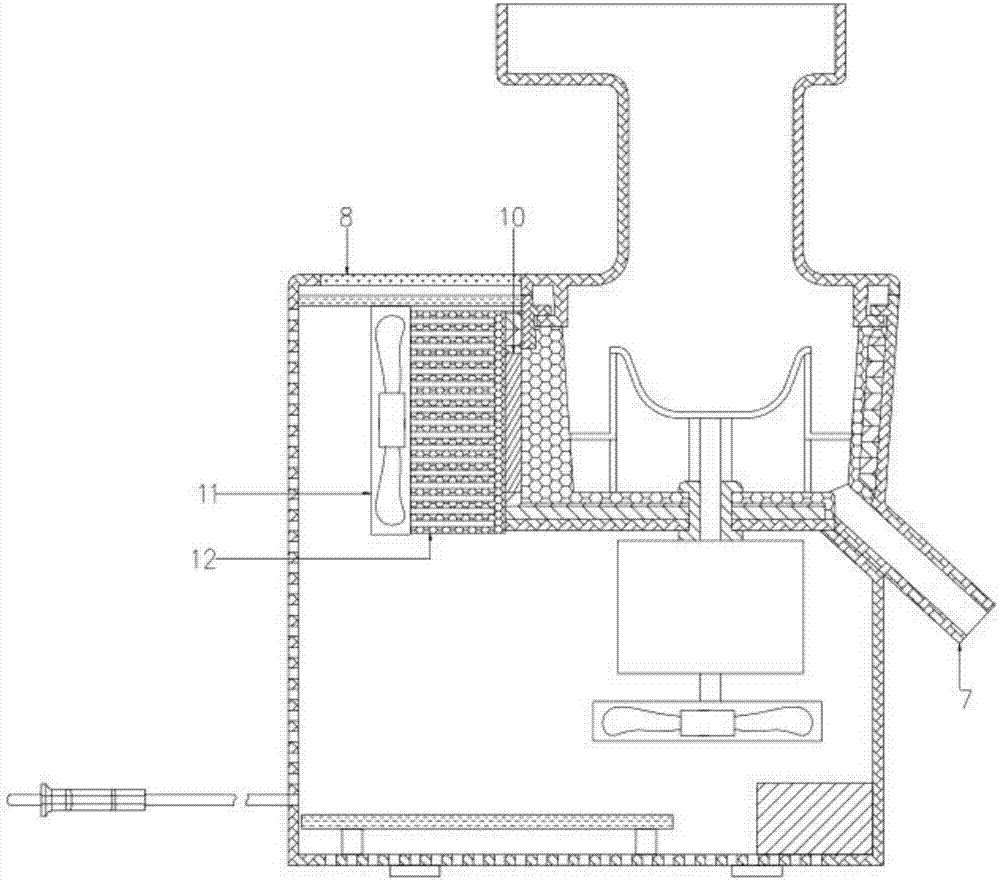 Food processing electric appliance with refrigeration function