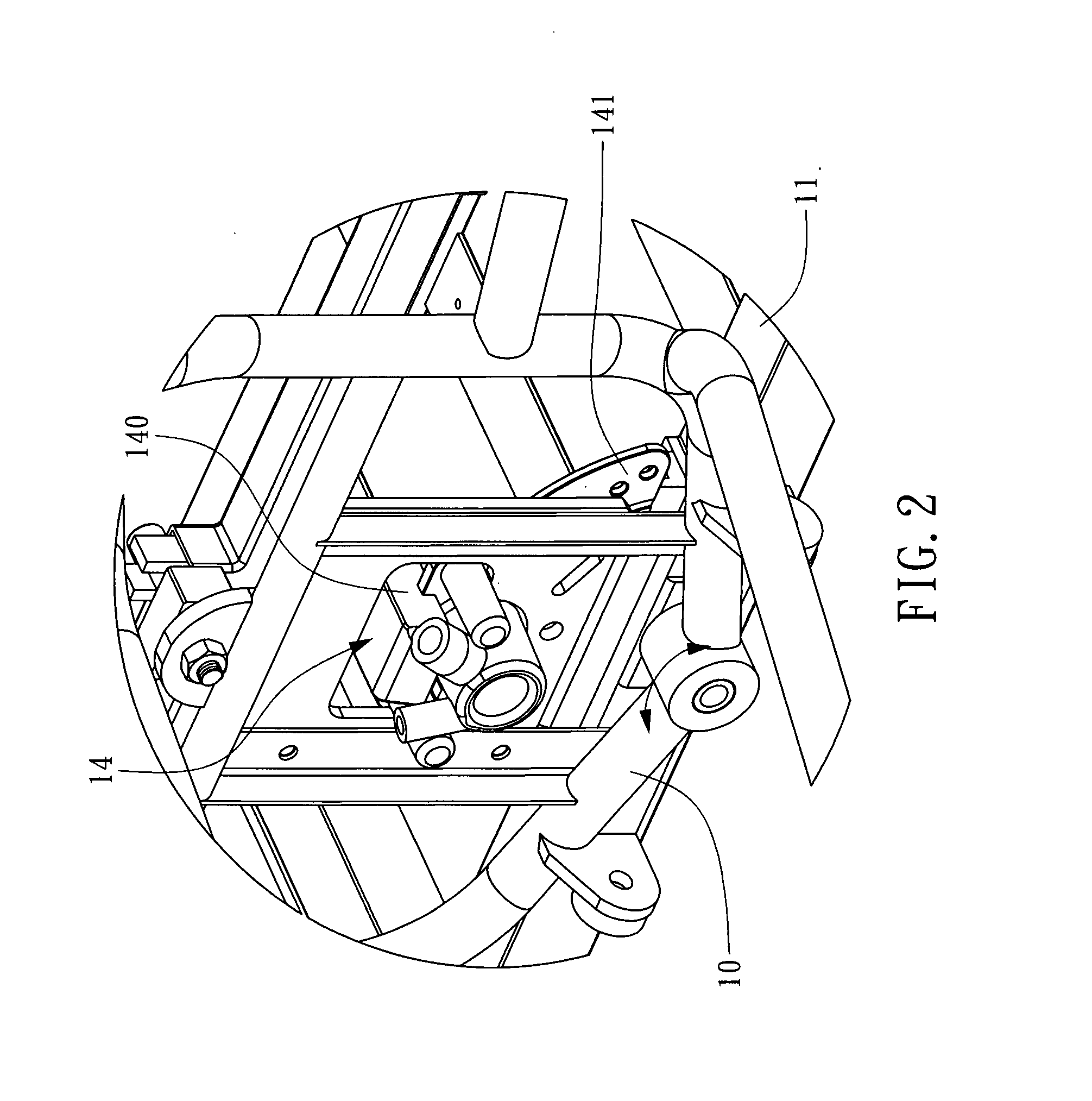 Anti-tilt apparatus and frame structure of tilting vehicle using the same