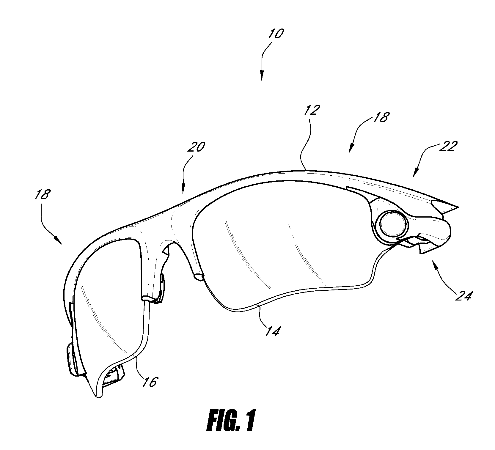 Eyewear with lens retention mechanism