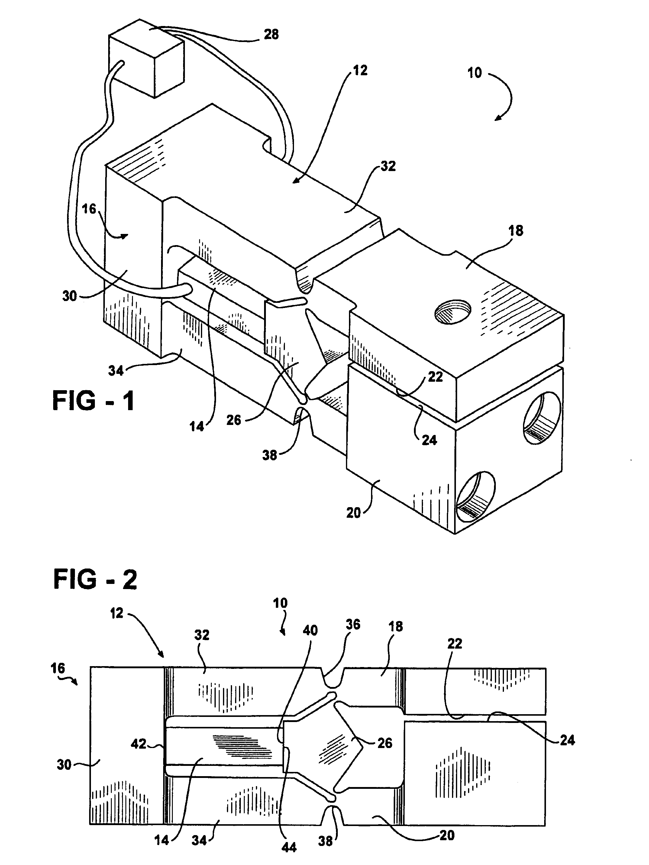 Apparatus for moving a pair of opposing surfaces in response to an electrical activation