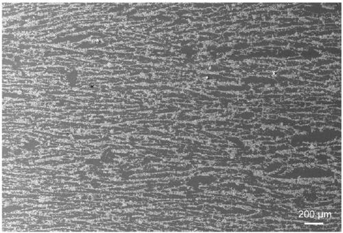 Copper-tungsten composite material with microscopic oriented structure and preparation method thereof