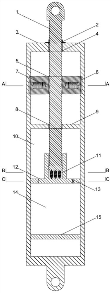 Passive damping device capable of achieving complex damping self-adaptive control characteristic