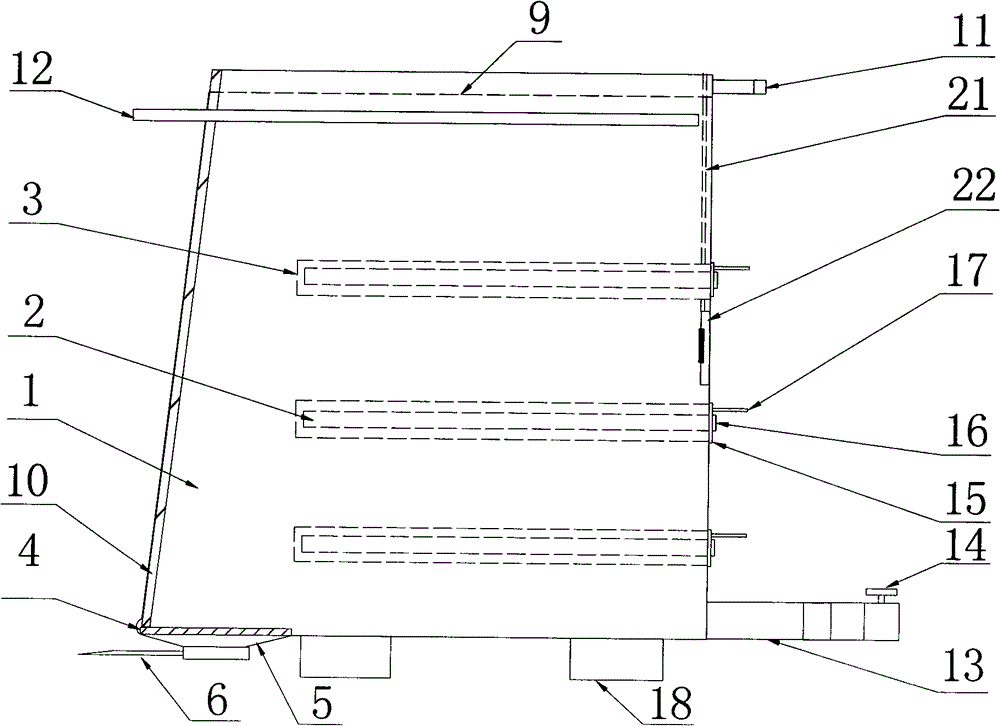 Multilevel large capacity tank-type photobioreactor capable of inhibiting growth of microalgae on wall