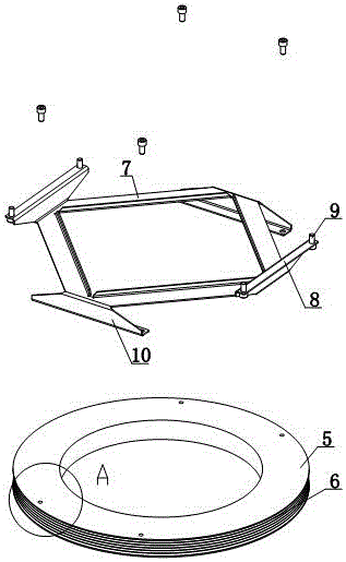 Rotation driving device for debugging LED lamp panel