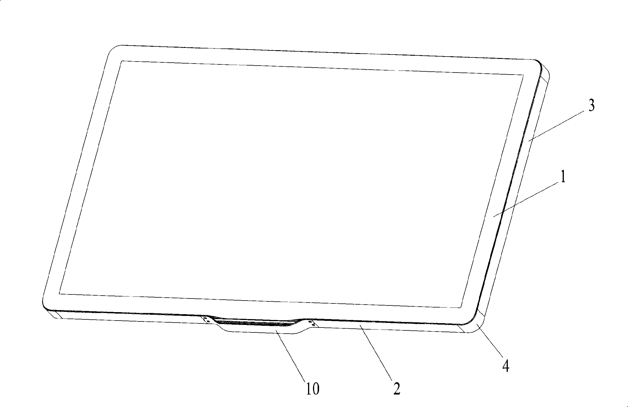 Metal frame of liquid crystal television