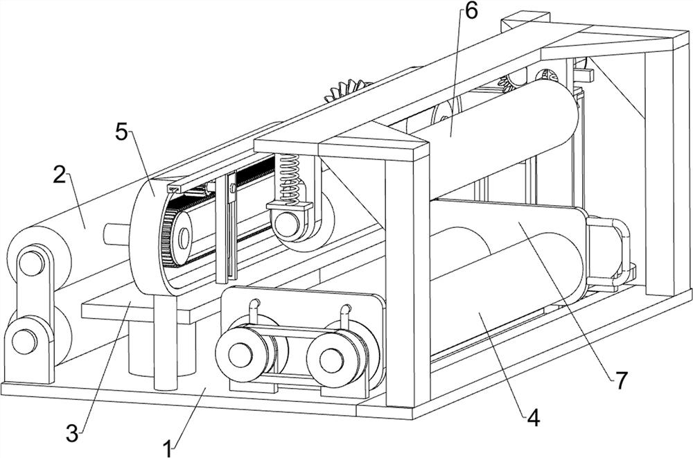 Cloth rolling device for garment production