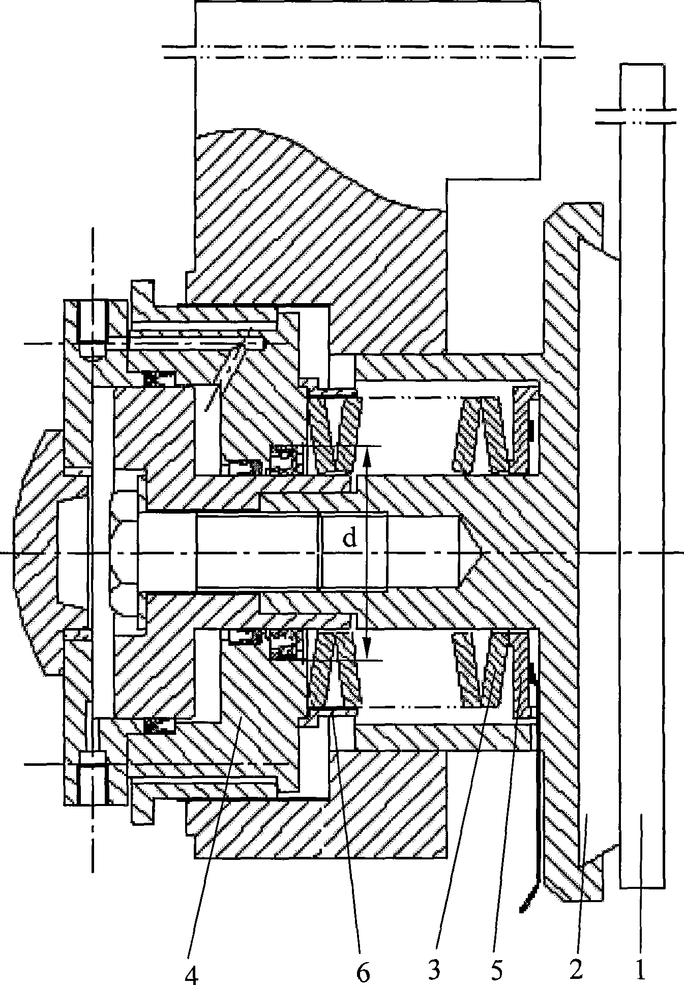 Disk brake for monitoring brake positive pressure