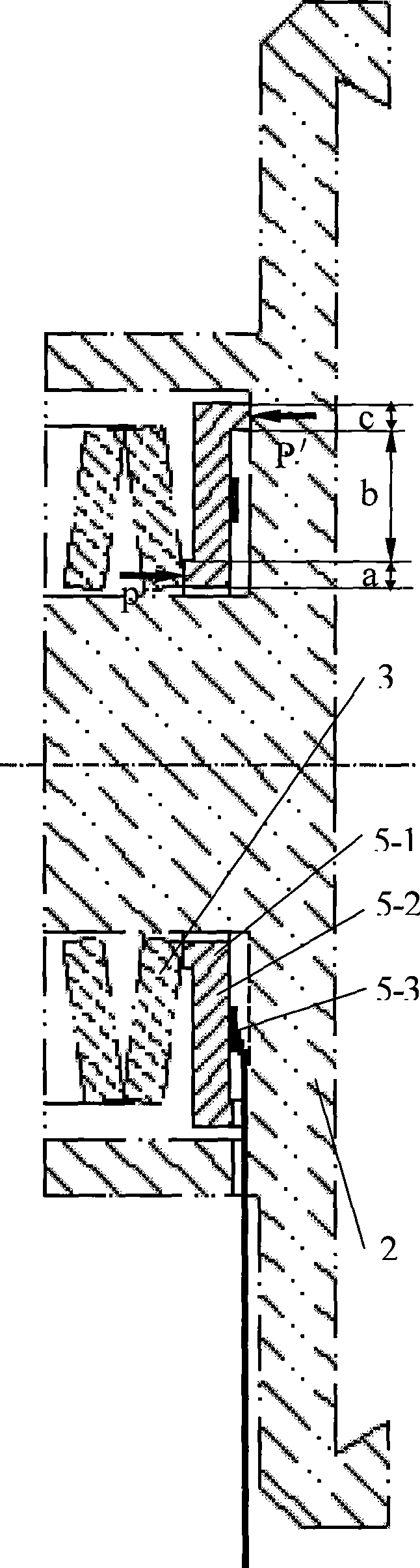 Disk brake for monitoring brake positive pressure