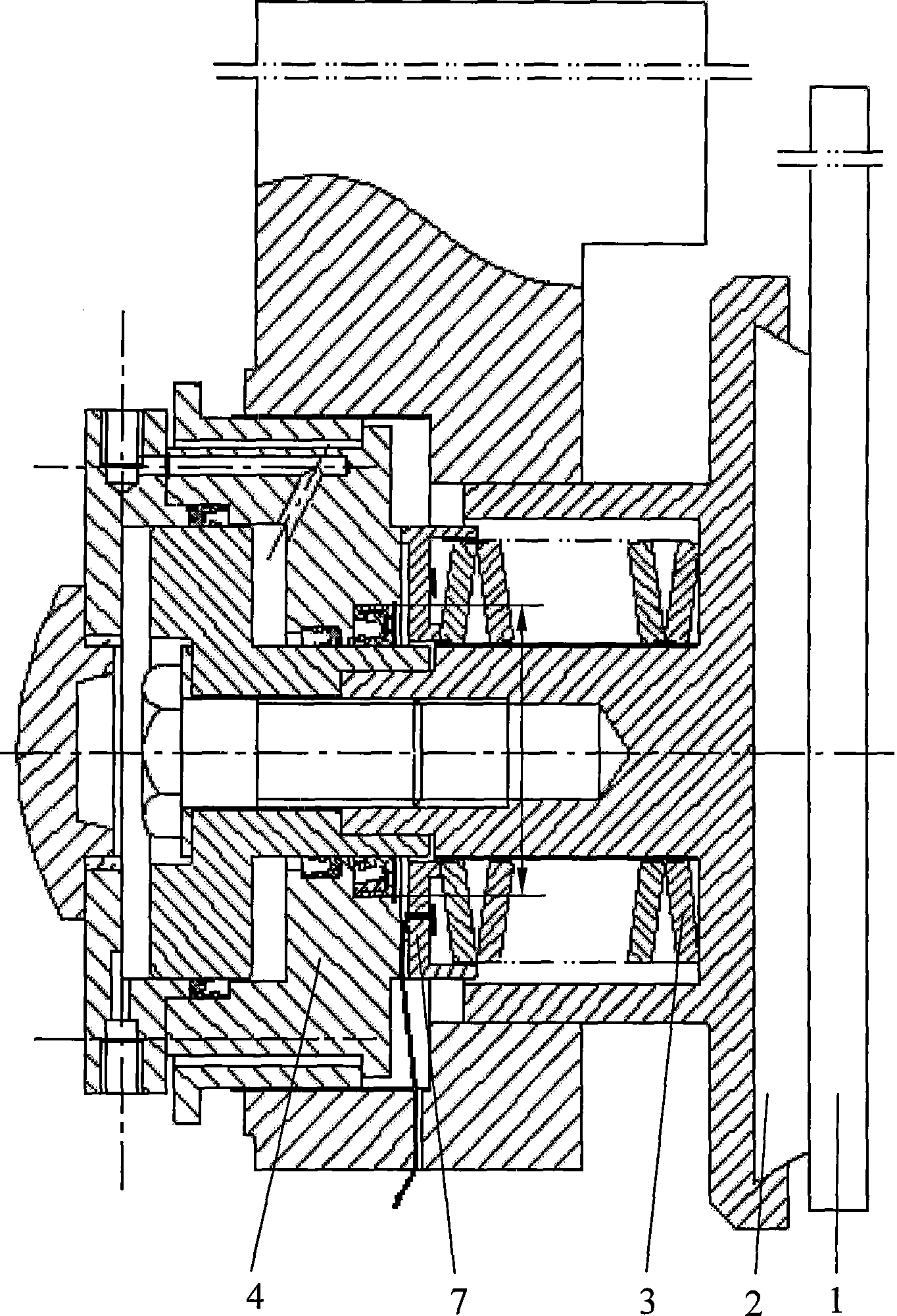 Disk brake for monitoring brake positive pressure