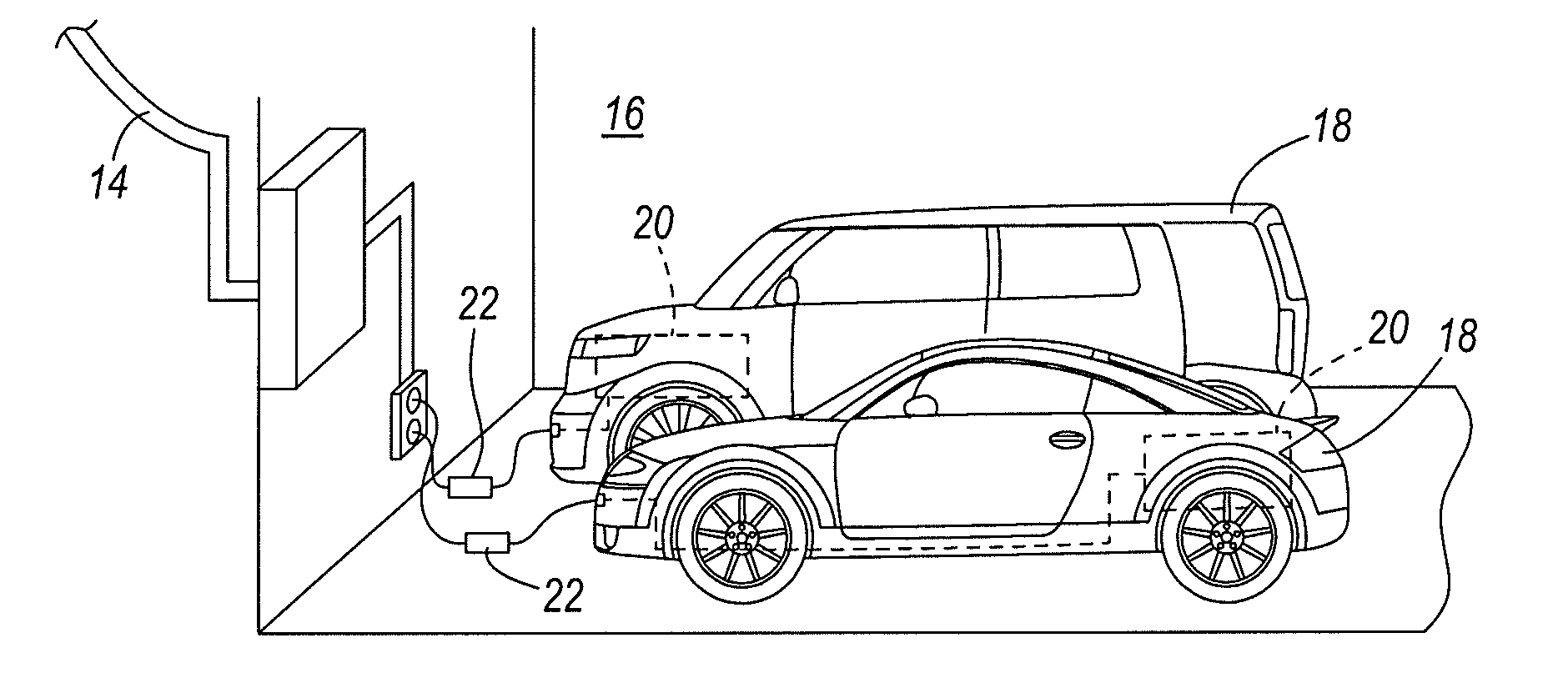 Vehicular batery charger, charging system, and method